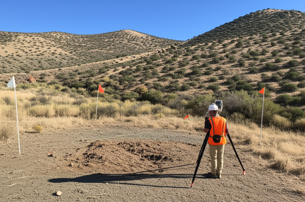 Gold mining claim documentation and maps